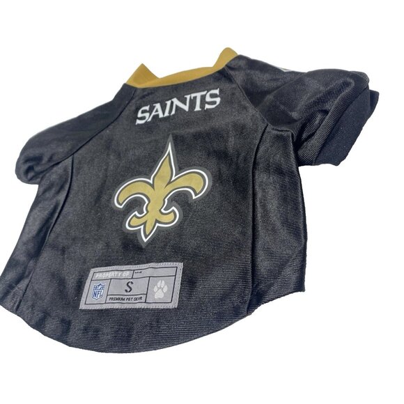 NFL Dog Jersey New Orleans Saints Shirt, Black, Size Small, Pet Sports Costume - Picture 6 of 10